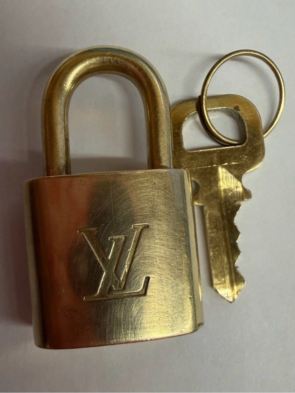Louis Vuitton Brass Padlock Key Set #315-